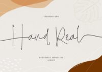 Hand Real Font - Featured Image