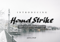 Hand Strike Font - Featured Image