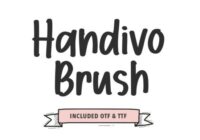 Handivo Brush Font - Featured Image