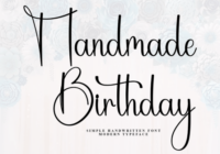 Handmade Birthday Font - Featured Image