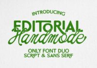 Handmode Editorial Duo Font - Featured Image