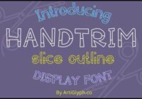 Handtrim Outline Font - Featured Image