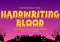 Handwriting Blood Font - Featured Image