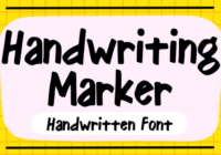 Handwriting Marker Font - Featured Image