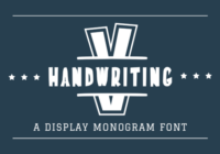Handwriting Varsity Monogram Font - Featured Image