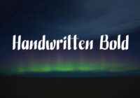 Handwritten Bold Font - Featured Image