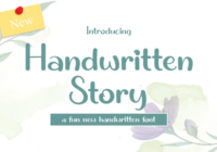 Handwritten Story Font - Featured Image