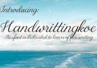 Handwrittingkoe Font - Featured Image