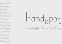 Handypot Font - Featured Image