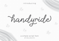 Handyride Font - Featured Image
