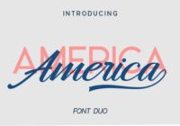 Hangberd America Duo Font - Featured Image