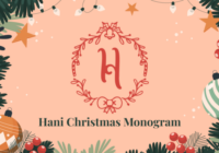 Hani Christmas Monogram Font - Featured Image