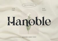 Hanoble Font - Featured Image
