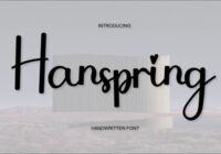 Hanspring Font - Featured Image