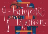 Hanters Maroon Font - Featured Image