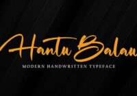 Hantu Balau Font - Featured Image