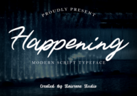 Happening Font - Featured Image