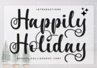 Happily Holiday Font - Featured Image