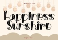 Happiness Sunshine Font - Featured Image