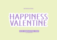 Happiness Valentine Font - Featured Image