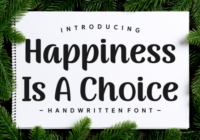 Happiness is a Choice Font - Featured Image