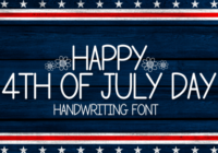 Happy 4th of July Day Font - Featured Image