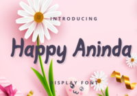 Happy Aninda Font - Featured Image