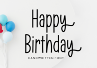 Happy Birrthday Font - Featured Image