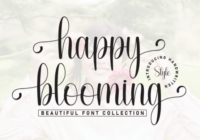 Happy Blooming Font - Featured Image