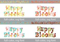 Happy Blooms Font - Featured Image