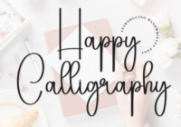 Happy Calligraphy Font - Featured Image