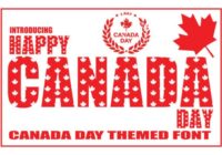 Happy Canada Day Font - Featured Image