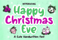 Happy Christmas Eve Font - Featured Image