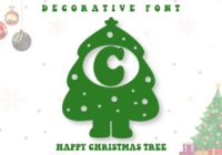 Happy Christmas Tree Font - Featured Image