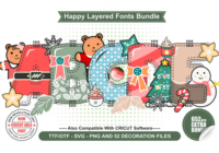 Happy Cristmas Bundle Font - Featured Image