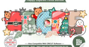 Happy Cristmas Bundle Font - Featured Image
