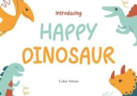 Happy Dinosaur Font - Featured Image