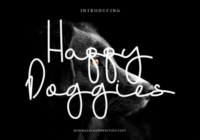 Happy Doggies Font - Featured Image