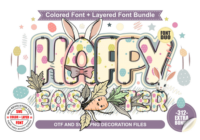 Happy Easter Bundle Font - Featured Image