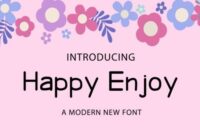 Happy Enjoy Font - Featured Image
