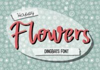 Happy Flowers Font - Featured Image