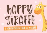 Happy Giraffe Font - Featured Image