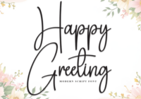 Happy Greeting Font - Featured Image