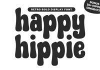Happy Hippie Font - Featured Image