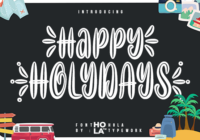Happy Holydays Font - Featured Image