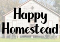 Happy Homestead Font - Featured Image