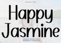 Happy Jasmine Font - Featured Image
