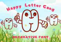 Happy Letter Gang Font - Featured Image