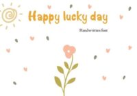 Happy Lucky Day Font - Featured Image