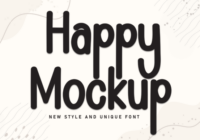 Happy Mockup Font - Featured Image